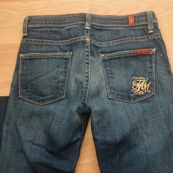 7 Denim bell bottom jeans - Picture 5 of 6